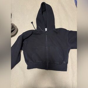 TNA Aritzia boyfriend boxy zip hoodie